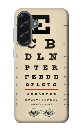S2502 Eye Exam Chart Decorative Decoupage Poster Case For Samsung Galaxy A56