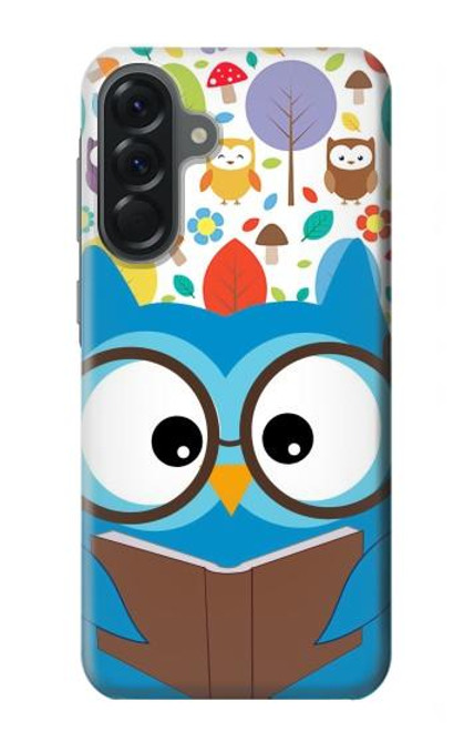 S2521 Cute Nerd Owl Cartoon Case For Samsung Galaxy A56