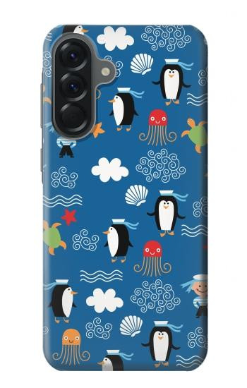 S2572 Marine Penguin Pattern Case For Samsung Galaxy A56