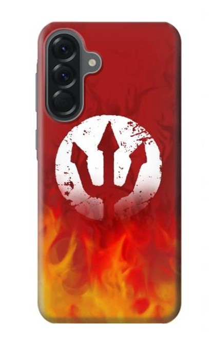 S2803 Fire Red Devil Spear Symbol Case For Samsung Galaxy A56