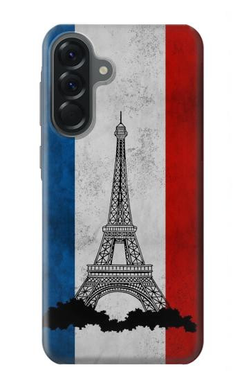 S2859 Vintage France Flag Eiffel Tower Case For Samsung Galaxy A56