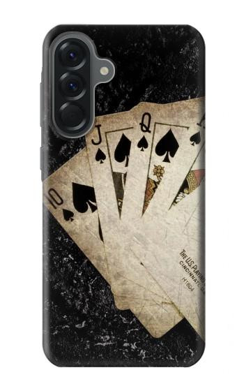 S3231 Vintage Royal Straight Flush Cards Case For Samsung Galaxy A56