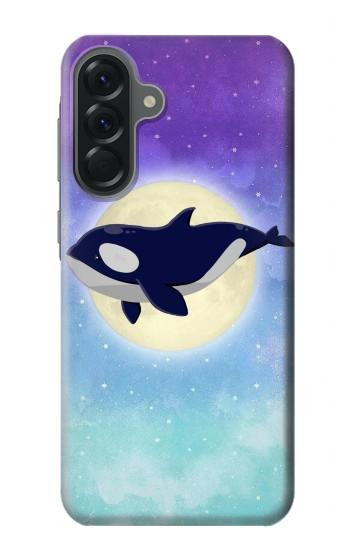 S3807 Killer Whale Orca Moon Pastel Fantasy Case For Samsung Galaxy A56