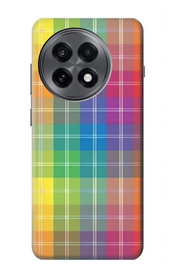 S3942 LGBTQ Rainbow Plaid Tartan Case For OnePlus 13R