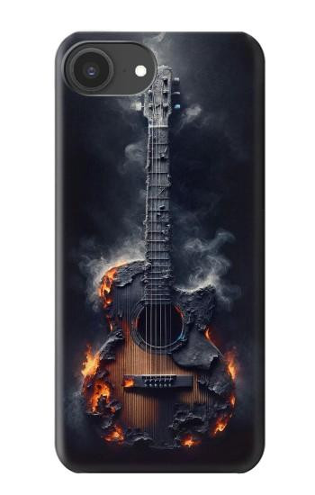 S3972 Burned Acoustic Guitar Graphic Case For iPhone 16e, 17e