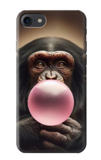 S3973 Chimpanzee Blowing Pink Bubblegum Case For iPhone 7, iPhone 8, iPhone SE (2020) (2022)