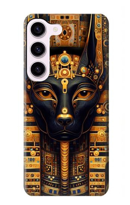 S3992 Gold Black Anubis Case For Samsung Galaxy S23