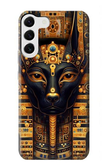 S3992 Gold Black Anubis Case For Samsung Galaxy S23 Plus