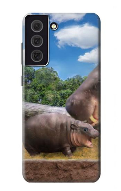 S4031 Baby Hippo Hippopotamus Family Case For Samsung Galaxy S21 FE 5G