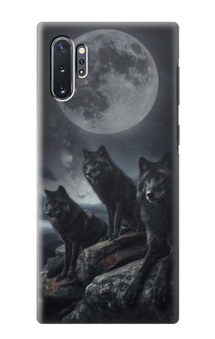 S3970 Black Wolf Full Moon Case For Samsung Galaxy Note 10 Plus