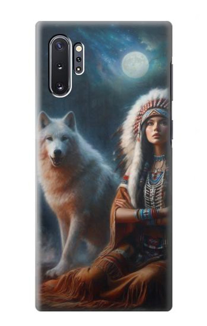 S3995 Grim Wolf Indian Girl Case For Samsung Galaxy Note 10 Plus