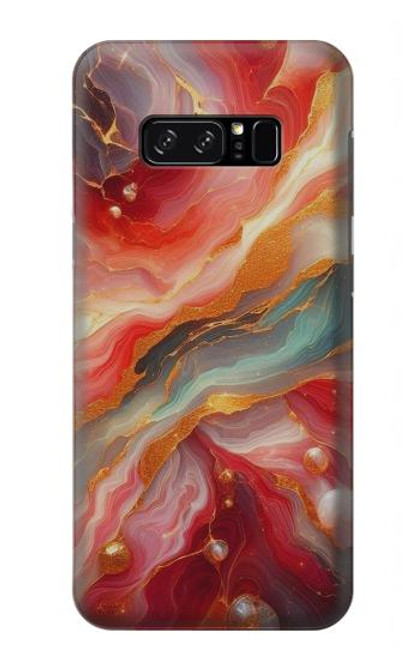 S4012 Red Marble Gold Veins Case For Note 8 Samsung Galaxy Note8