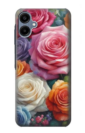 S3975 Colorful Roses Painting Case For Samsung Galaxy A06