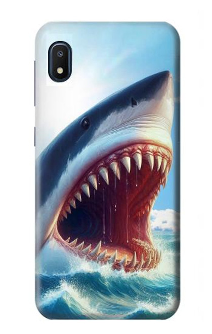 S4004 Oil Color Painting Giant Shark.jpeg Case For Samsung Galaxy A10e