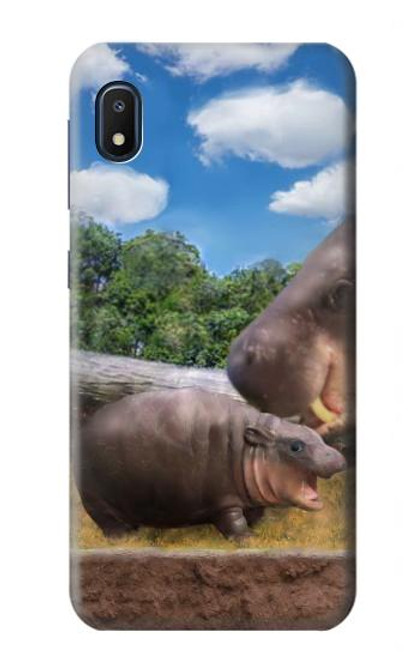 S4031 Baby Hippo Hippopotamus Family Case For Samsung Galaxy A10e