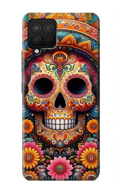 S3999 Mexican Skull Painting Case For Samsung Galaxy A12