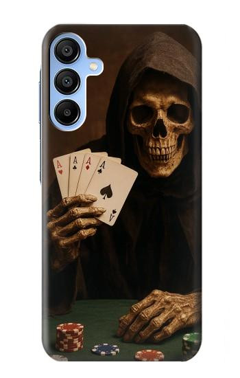 S3994 Grim Reaper Poker Win Case For Samsung Galaxy A15 5G