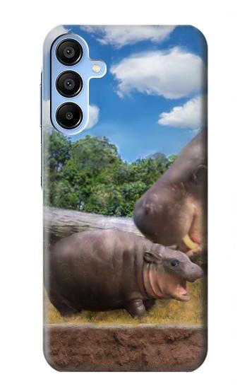 S4031 Baby Hippo Hippopotamus Family Case For Samsung Galaxy A15 5G