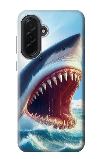 S4004 Oil Color Painting Giant Shark.jpeg Case For Samsung Galaxy A36