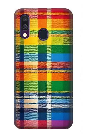 S3983 Fabric Texture LGBTQ Case For Samsung Galaxy A40