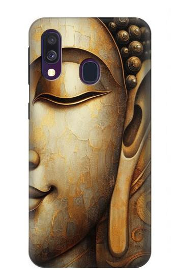 S4022 Vintage Buddha Face Golden Style Case For Samsung Galaxy A40