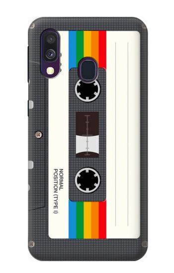 S4023 Vintage Rainbow Compact Cassette Case For Samsung Galaxy A40