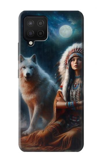 S3995 Grim Wolf Indian Girl Case For Samsung Galaxy A42 5G