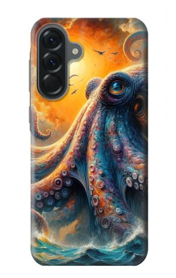 S4003 Oil Color Painting Giant Octopus Case For Samsung Galaxy A56