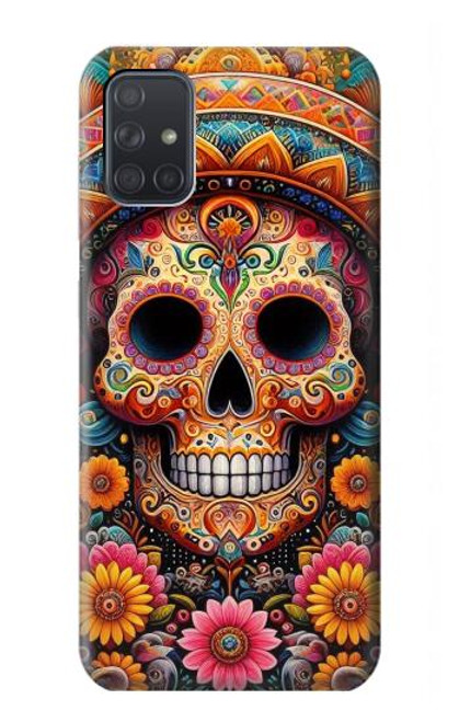 S3999 Mexican Skull Painting Case For Samsung Galaxy A71