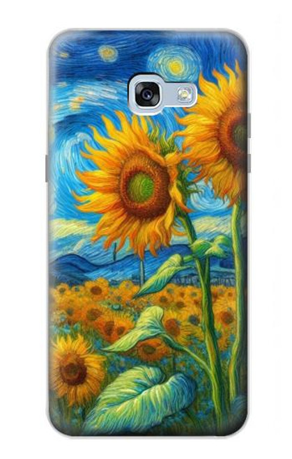 S4019 Sunflower Van Gogh Style Case For Samsung Galaxy A5 (2017)
