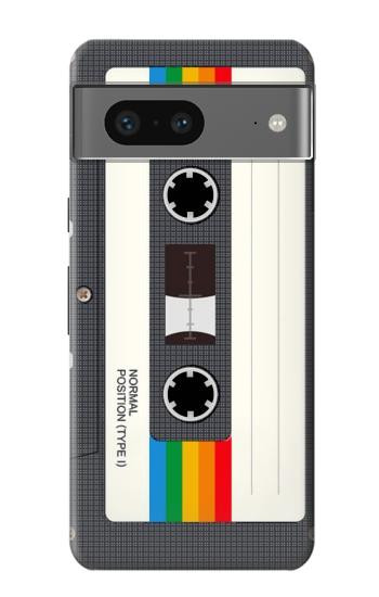 S4023 Vintage Rainbow Compact Cassette Case For Google Pixel 7a