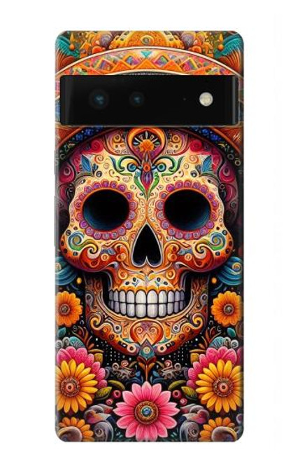 S3999 Mexican Skull Painting Case For Google Pixel 6