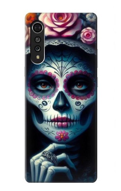S3990 Girl Skull Steam Punk Gothic Case For LG Velvet