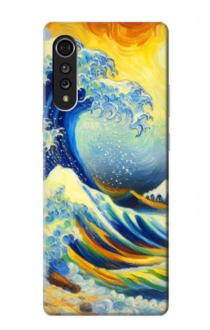 S4005 Oil Color Painting Great Waves Case For LG Velvet
