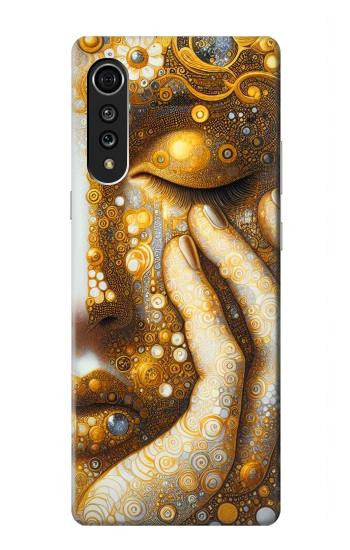 S4026 Women Crying Golden Tear Case For LG Velvet