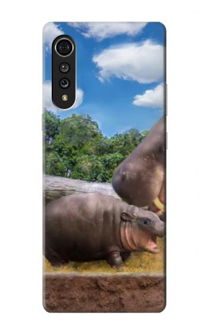 S4031 Baby Hippo Hippopotamus Family Case For LG Velvet