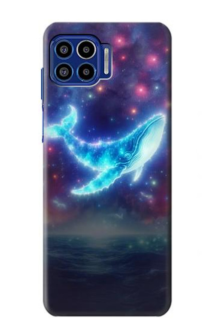 S3982 Dream Whale Colorful Nebula Case For Motorola One 5G