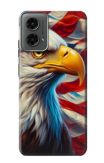 S3967 Bald Eagle American Flag Case For Motorola Moto G 5G (2024)