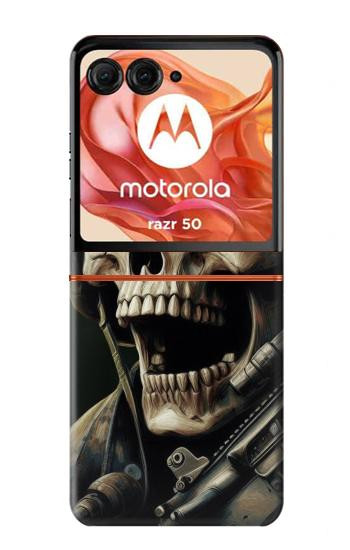 S4017 Skull Soldier Case For Motorola razr 2024, Motorola Razr 70,60,50, Razr (2026, 2025, 2024)