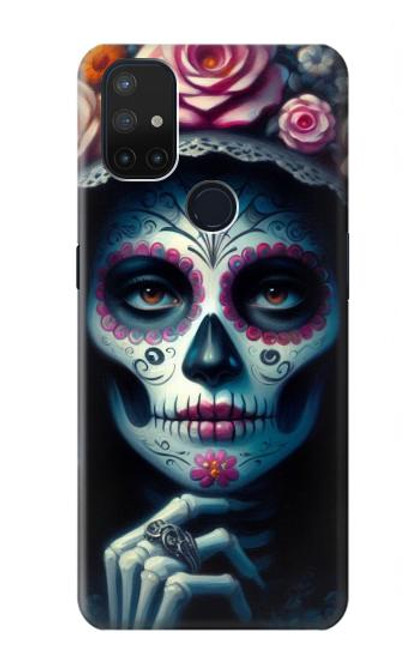 S3990 Girl Skull Steam Punk Gothic Case For OnePlus Nord N10 5G
