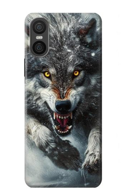 S3965 Angry Wolf Running Case For Sony Xperia 10 VI