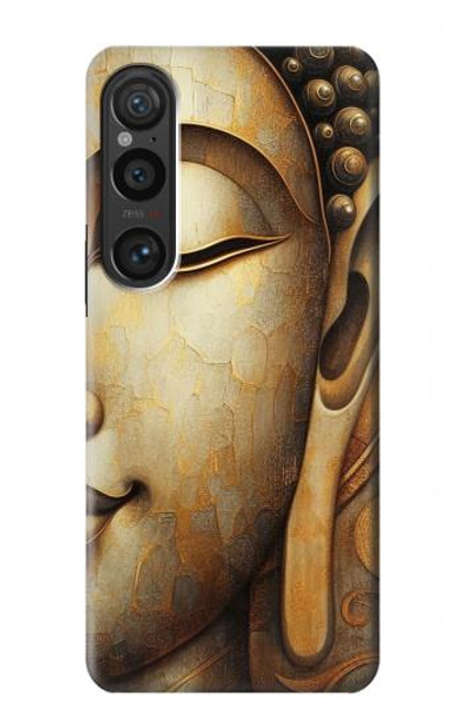 S4022 Vintage Buddha Face Golden Style Case For Sony Xperia 1 VI