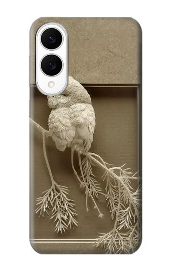S1386 Paper Sculpture Owl Case For Samsung Galaxy S25 Edge