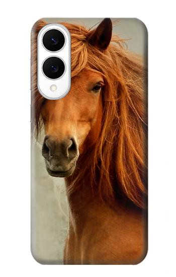 S1595 Beautiful Brown Horse Case For Samsung Galaxy S25 Edge