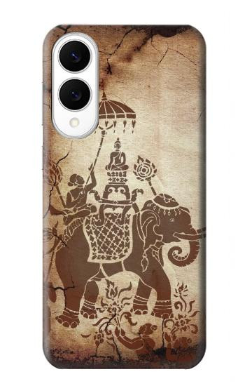 S2102 Thai Art Buddha on Elephant Case For Samsung Galaxy S25 Edge