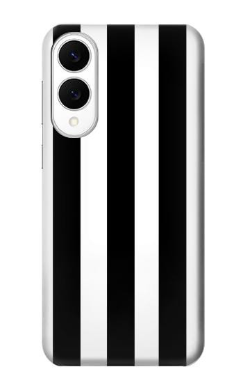 S2297 Black and White Vertical Stripes Case For Samsung Galaxy S25 Edge