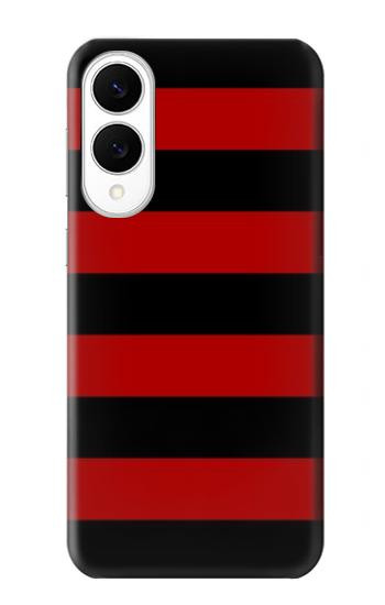 S2638 Black and Red Striped Case For Samsung Galaxy S25 Edge