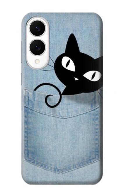 S2641 Pocket Black Cat Case For Samsung Galaxy S25 Edge