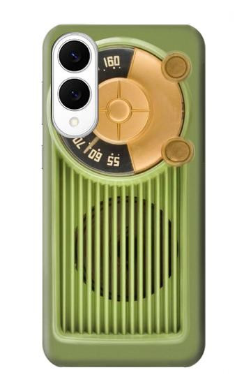 S2656 Vintage Bakelite Radio Green Case For Samsung Galaxy S25 Edge