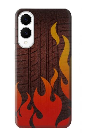 S2988 Rally Car Tire Fire Case For Samsung Galaxy S25 Edge